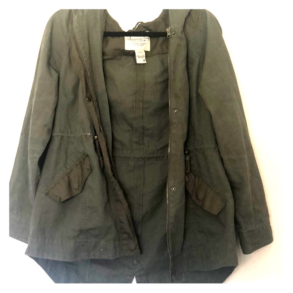 Green Hooded Jacket